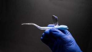 ClearLook being held by a clinician.